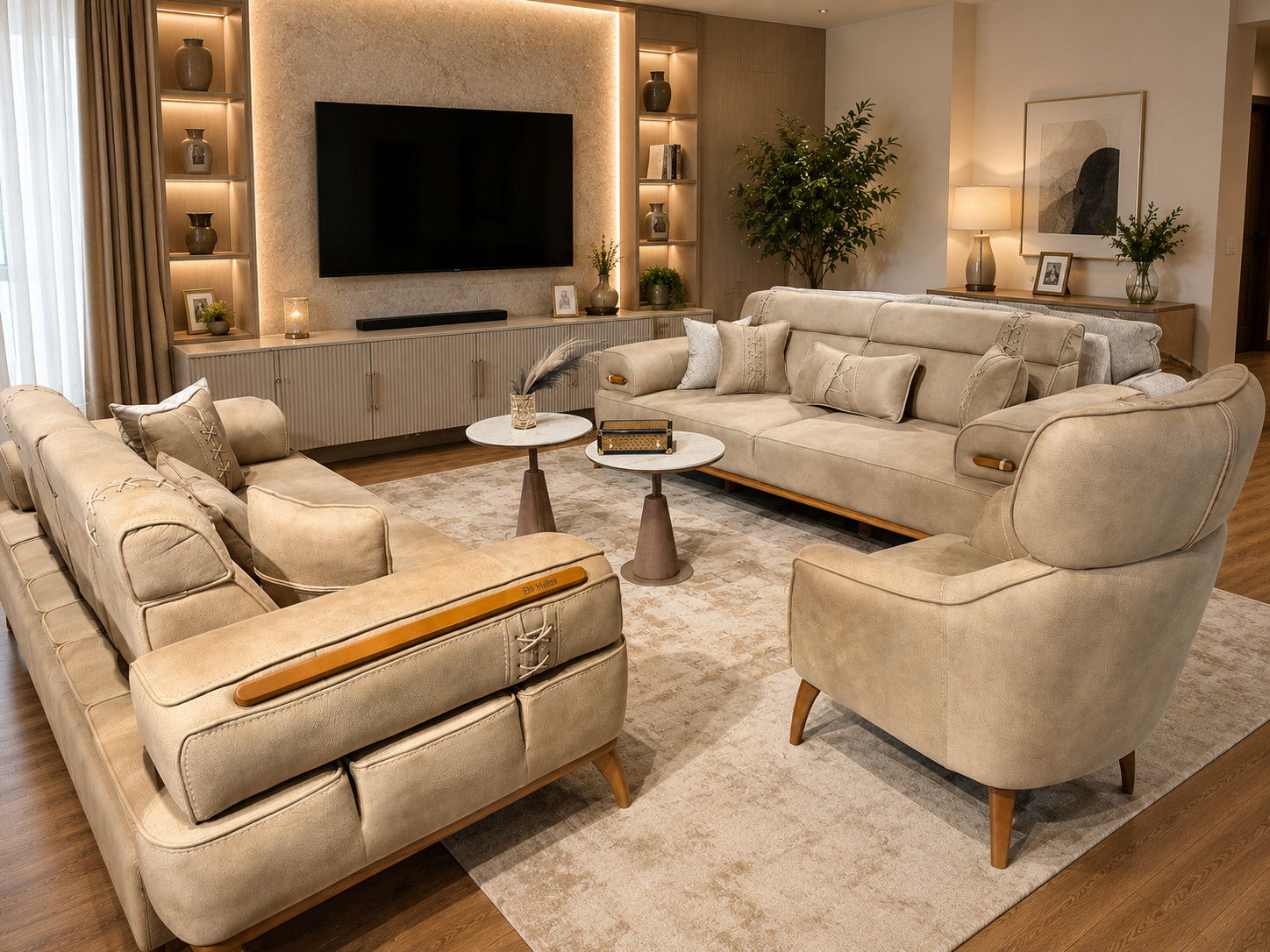 Imperial Sofa set 3+3+1