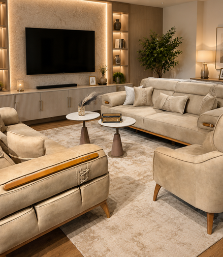 Imperial Sofa set 3+3+1