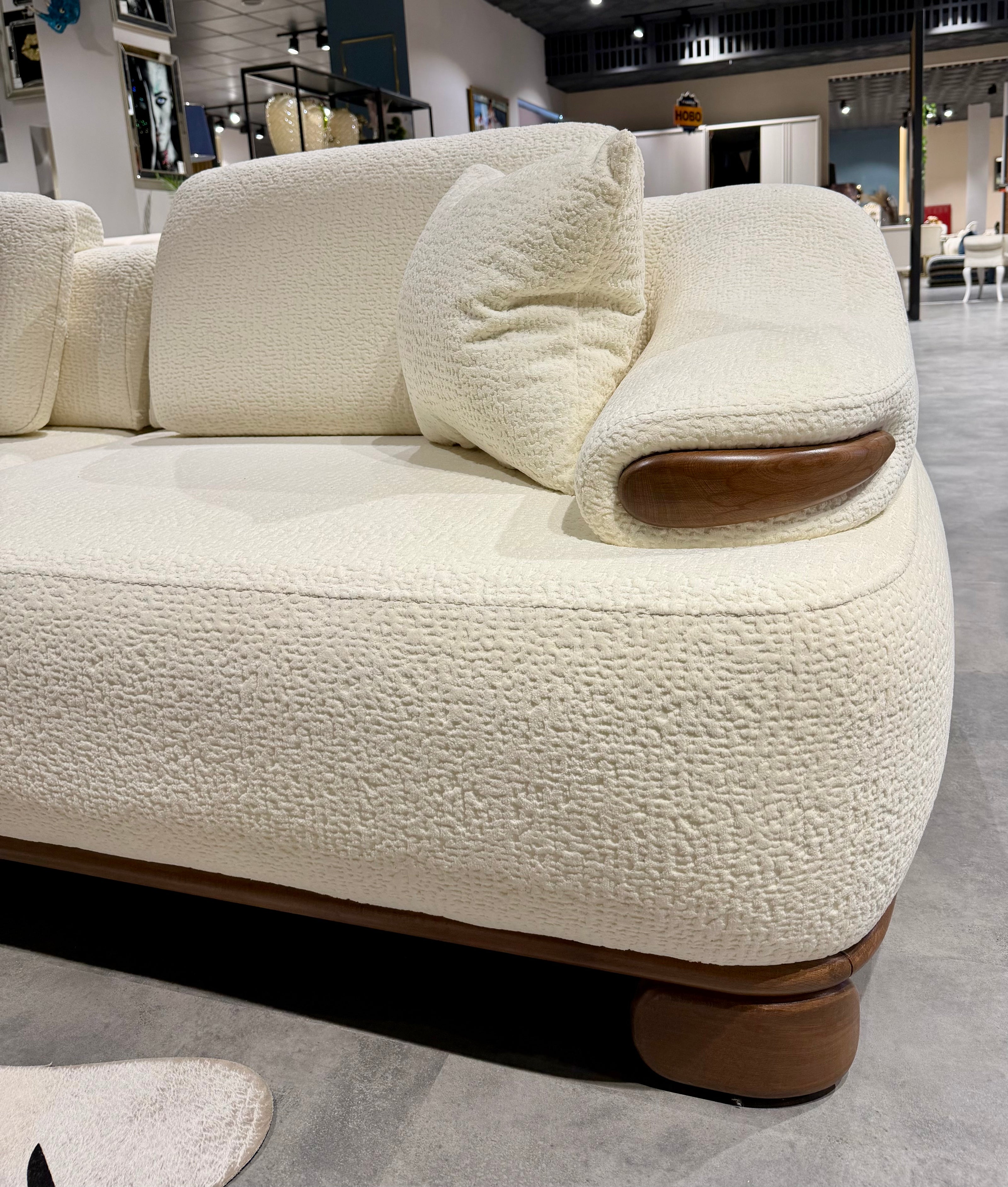 SILVER Sofa set 4+3+1