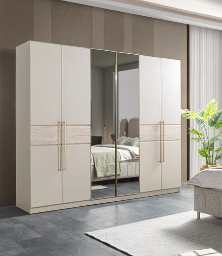 Andora 6 door wardrobe