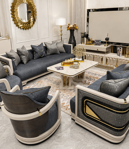 PARLA Sofa set 3+3+1+1+ Coffee table