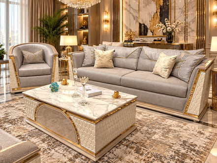 IMPERIAL Sofa set 3+3+1+1+ Coffee table