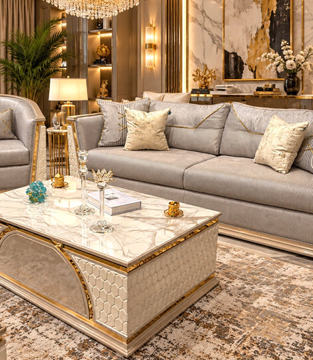 IMPERIAL Sofa set 3+3+1+1+ Coffee table