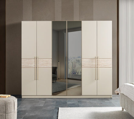 Andora 6 door wardrobe