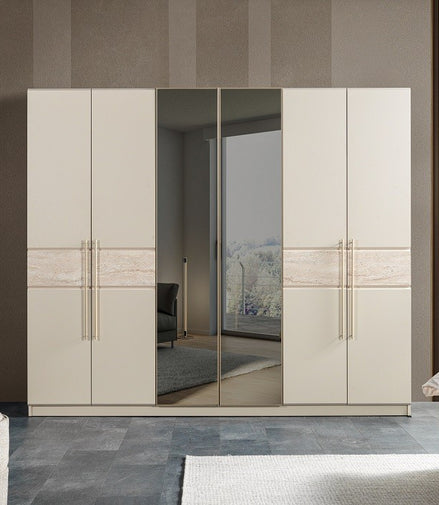 Andora 6 door wardrobe