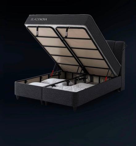BLACK NOVA BED + BLACK NOVA MATTRESS