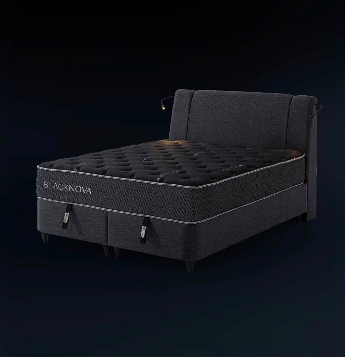 BLACK NOVA BED + BLACK NOVA MATTRESS