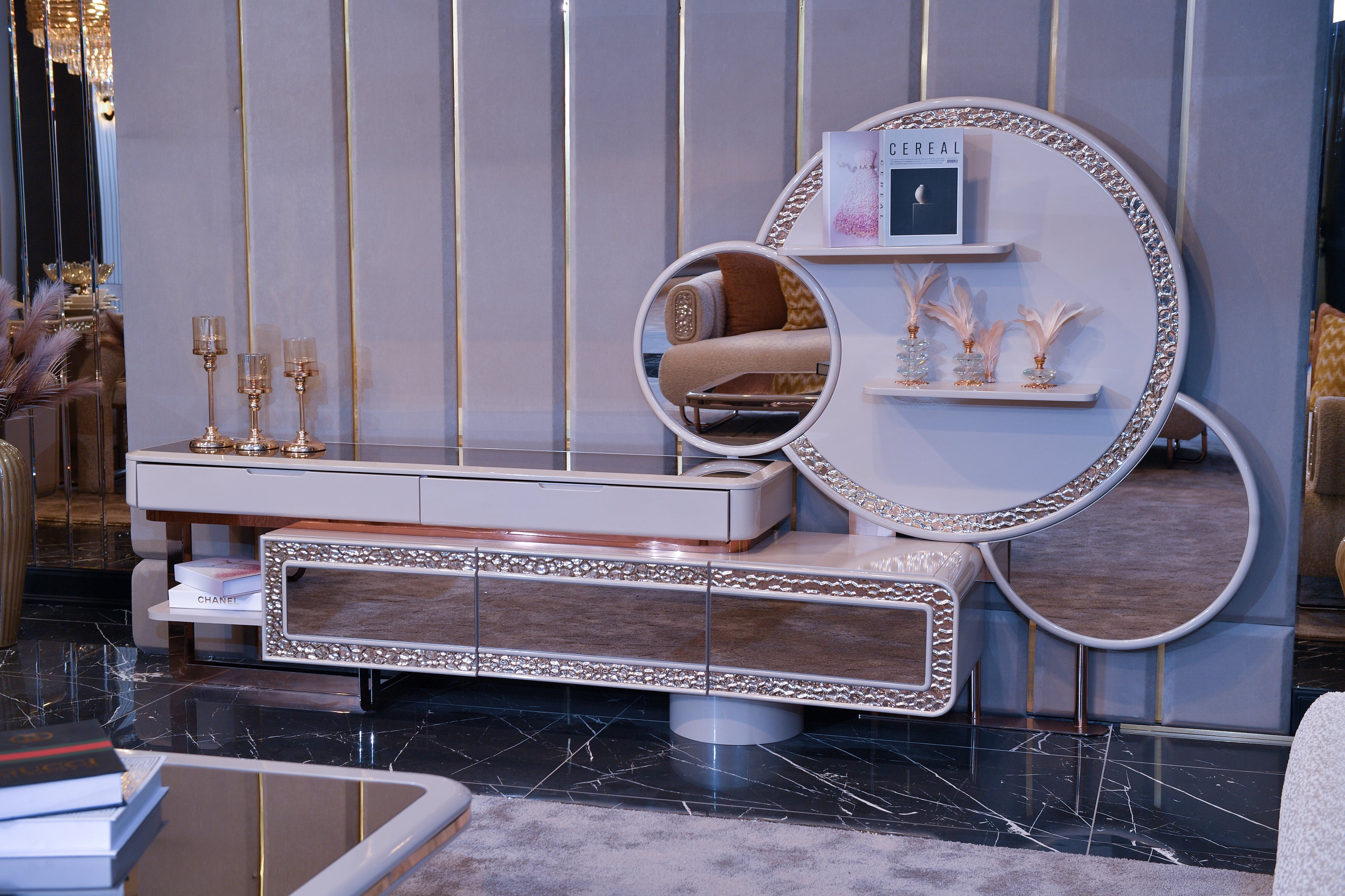 TESLA PLATIN ТВ ШКАФ