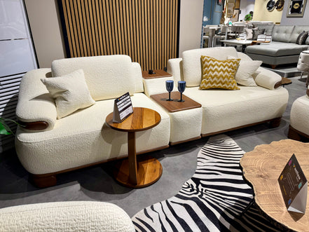 SILVER Sofa set 4+3+1