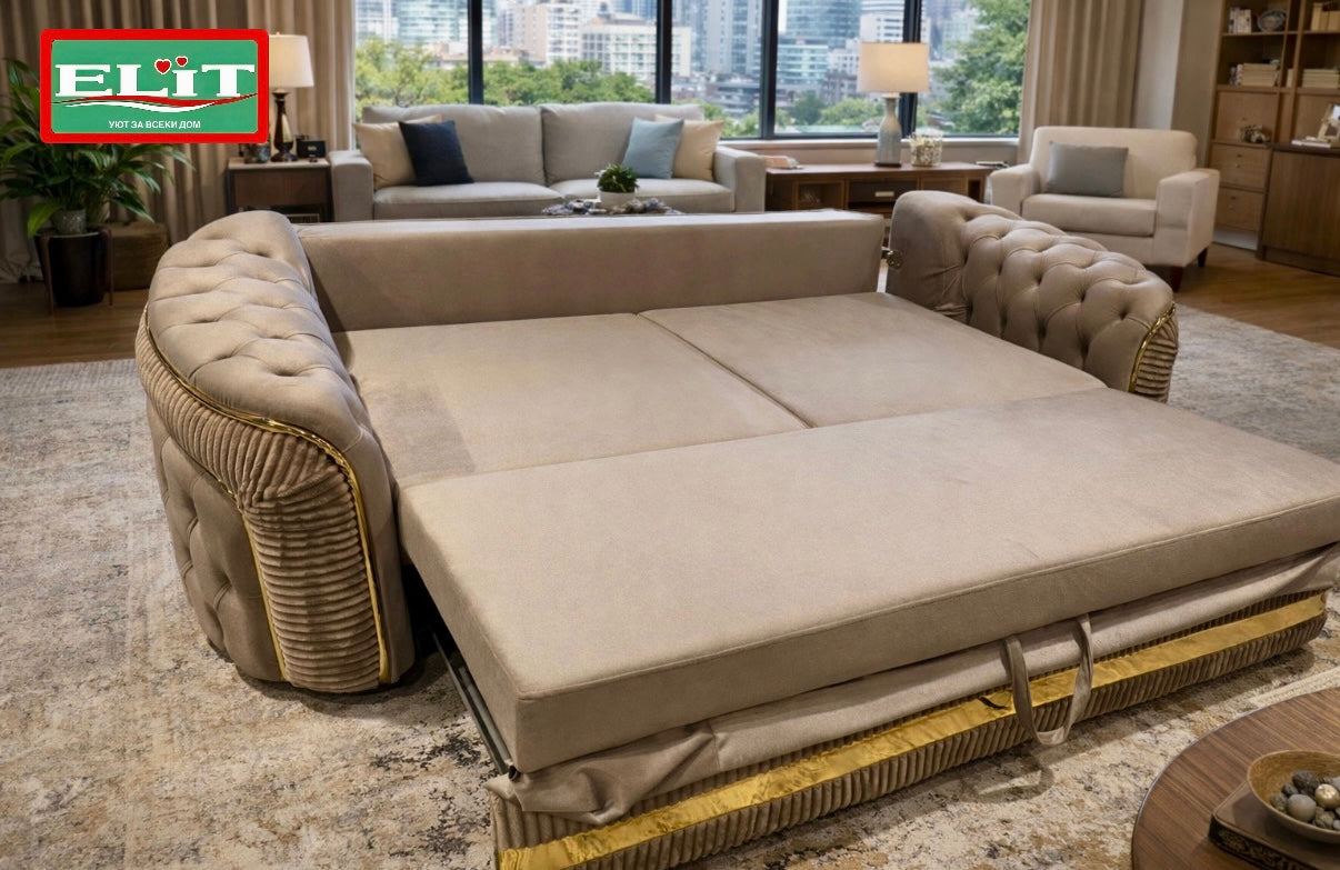 BRUKSEL CAPPUCINO SOFA SET 3+3+1