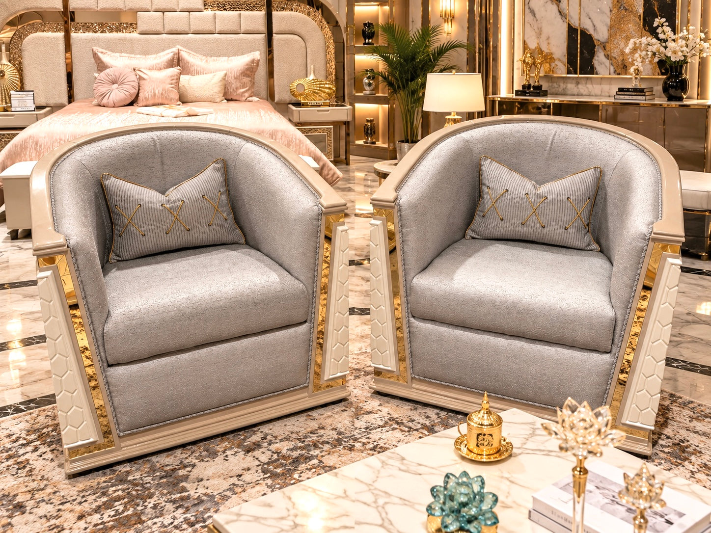 IMPERIAL Sofa set 3+3+1+1+ Coffee table
