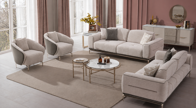 BRONZA Sofa set 3+3+1
