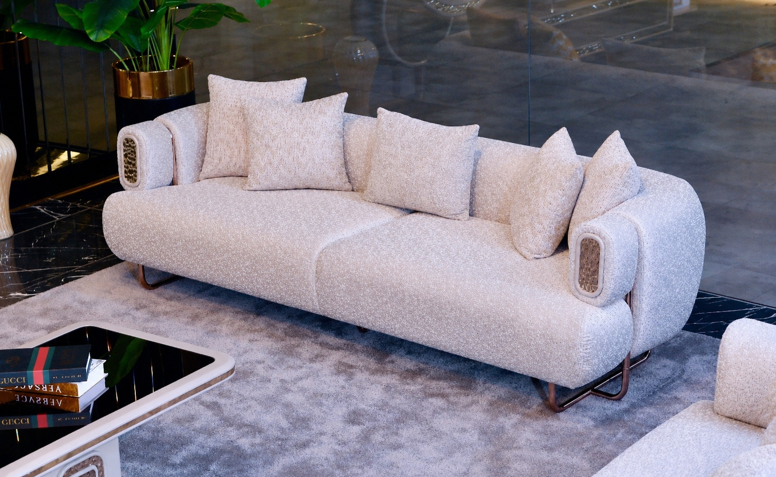 TESLA Sofa set 3+3+1+1+ Coffee table