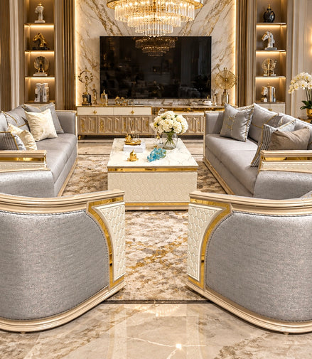 IMPERIAL Sofa set 3+3+1+1+ Coffee table