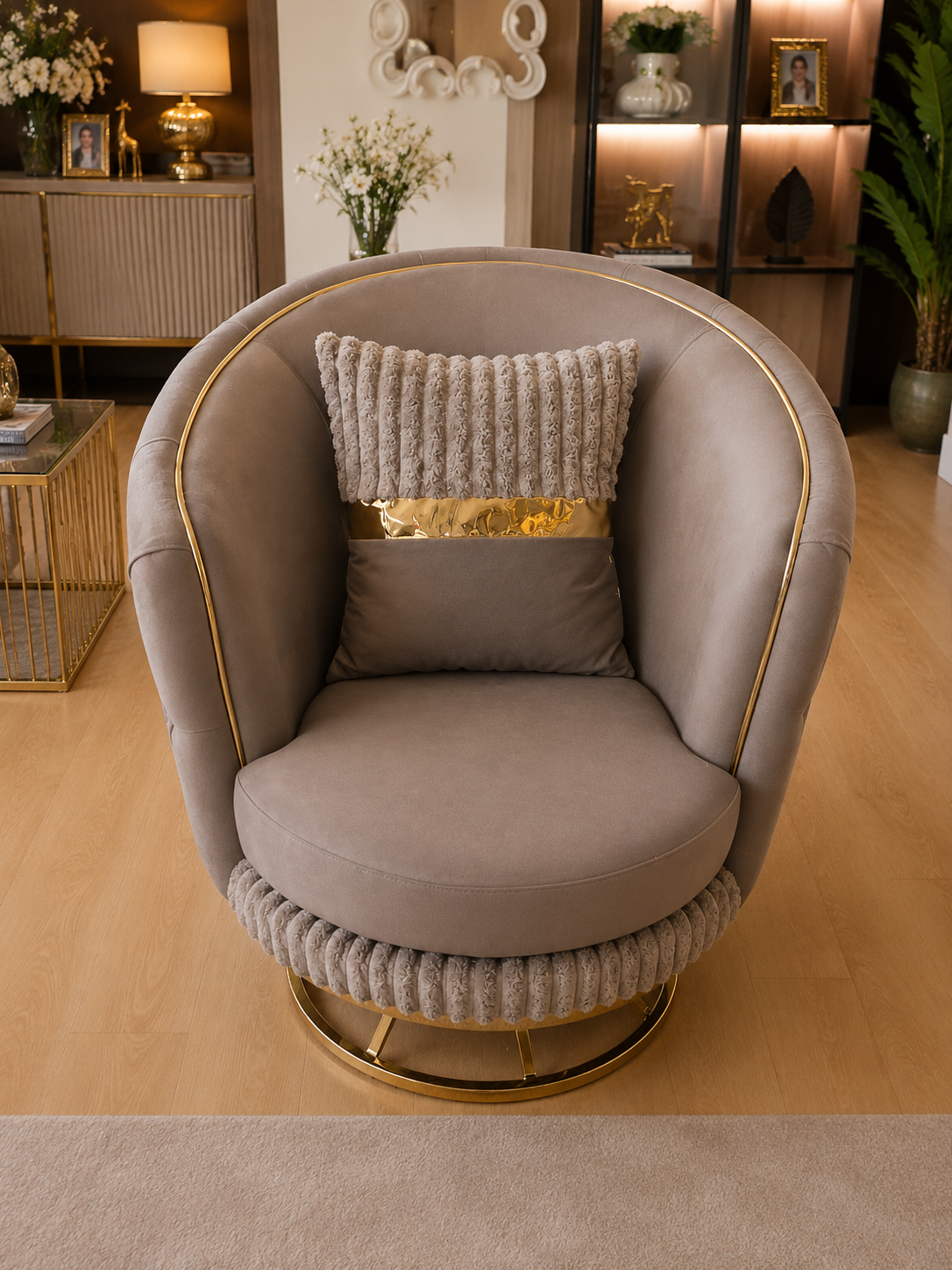 BRUKSEL CAPPUCINO SOFA SET 3+3+1