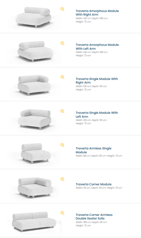 TRAVERTA Ъглов диван