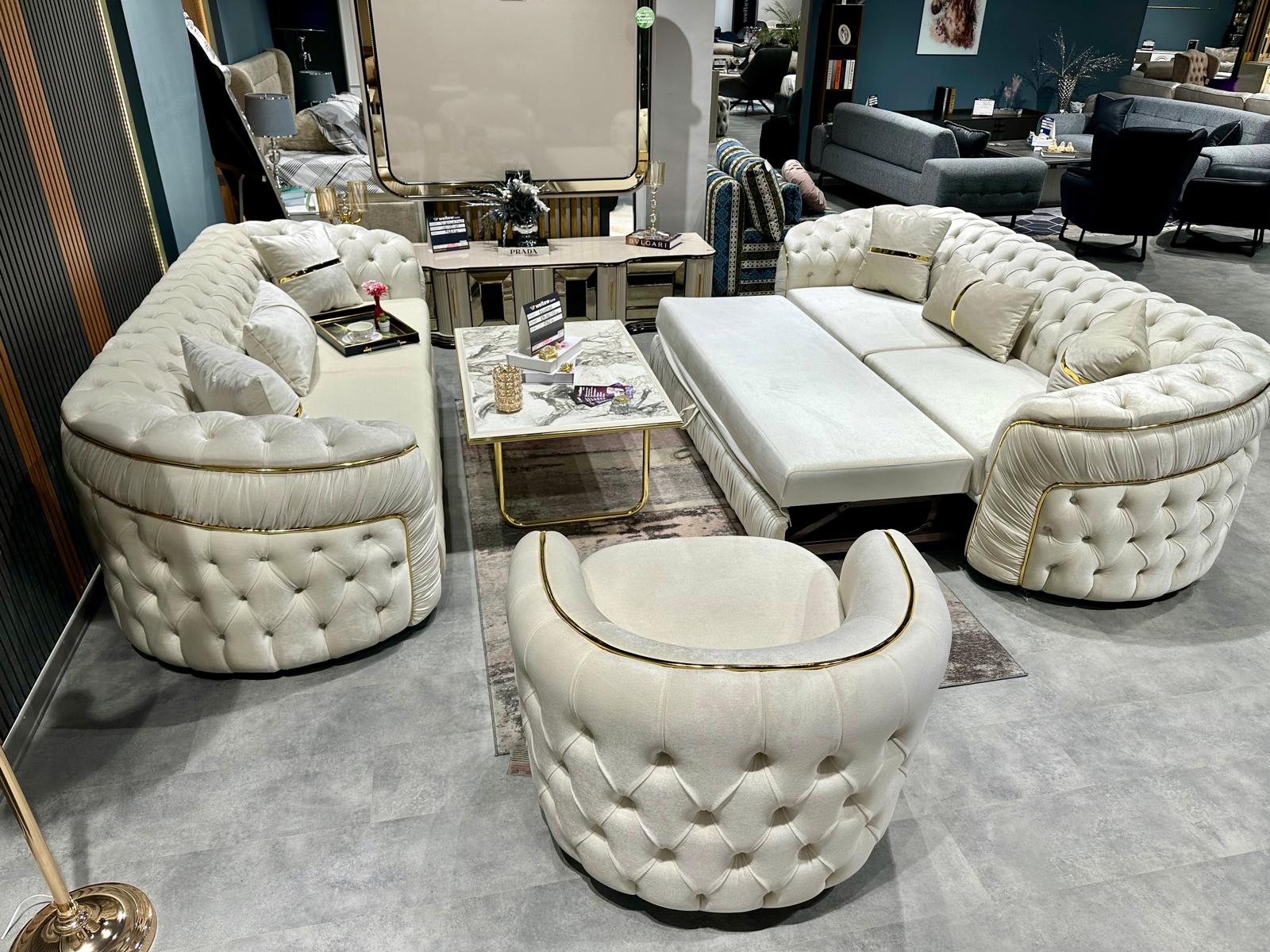 Холова гарнитура BRUKSEL 3+3+1 - КРЕМАВО