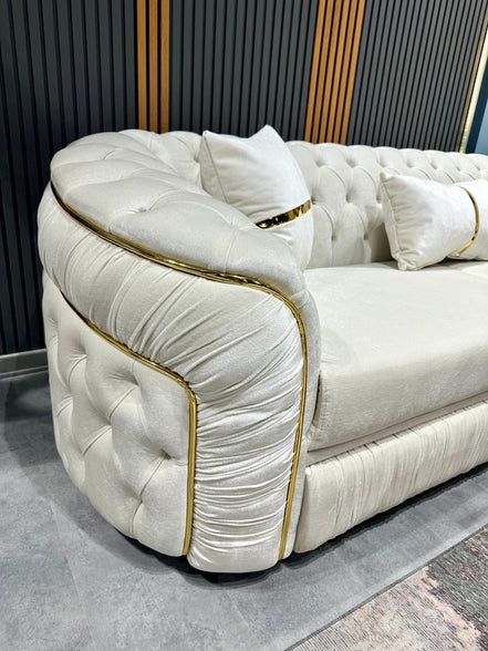 Холова гарнитура BRUKSEL 3+3+1 - КРЕМАВО