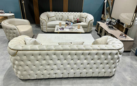 Холова гарнитура BRUKSEL 3+3+1 - КРЕМАВО