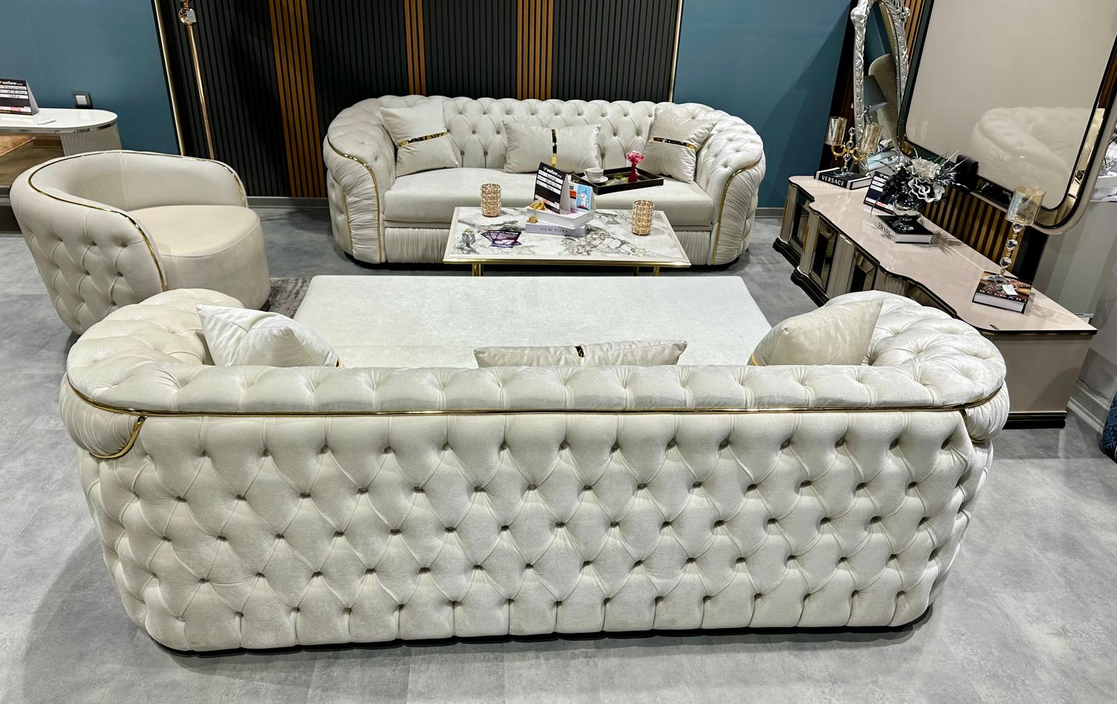 Холова гарнитура BRUKSEL 3+3+1 - КРЕМАВО