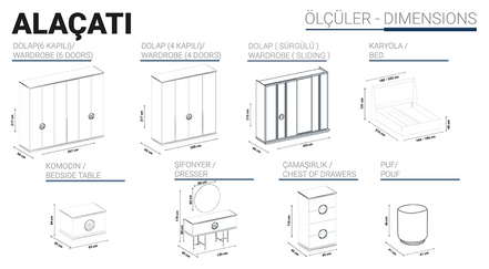 ALACATI Спален комплект