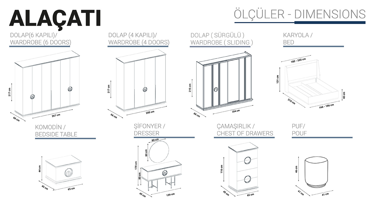 ALACATI Спален комплект
