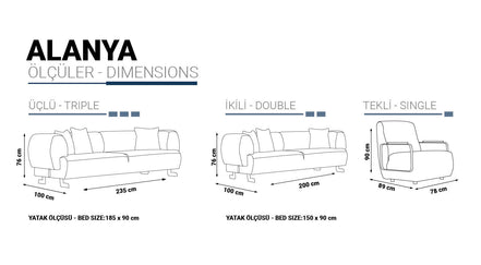 Холова гарнитура ALANYA 3+3+1