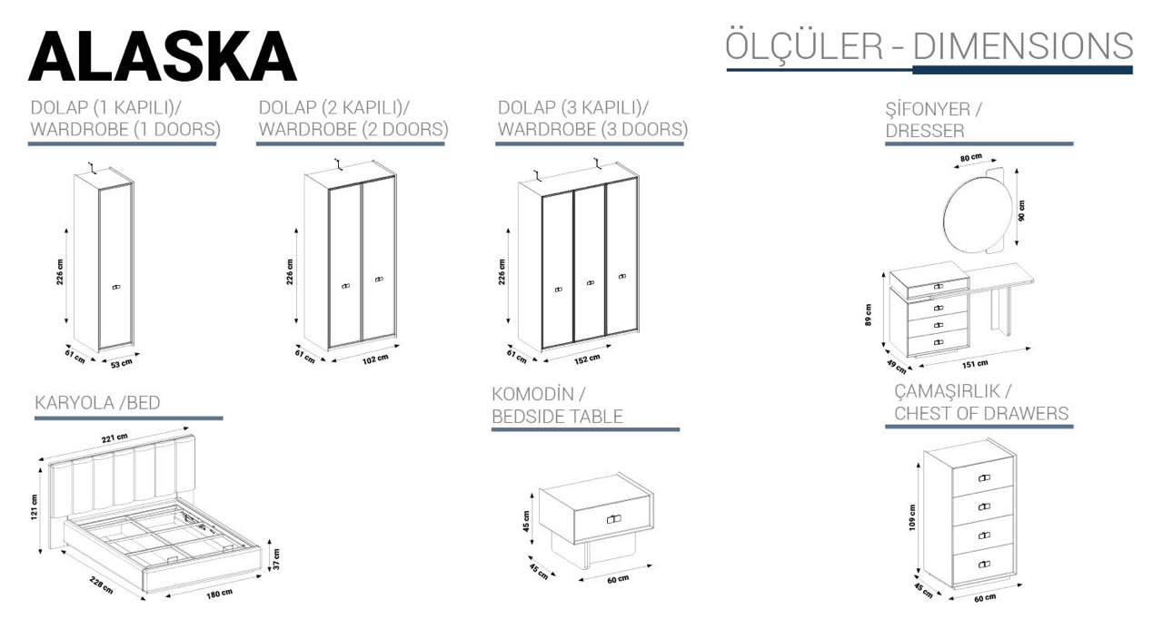 ALASKA Спален комплект