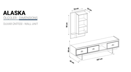 ALASKA ТВ ШКАФ