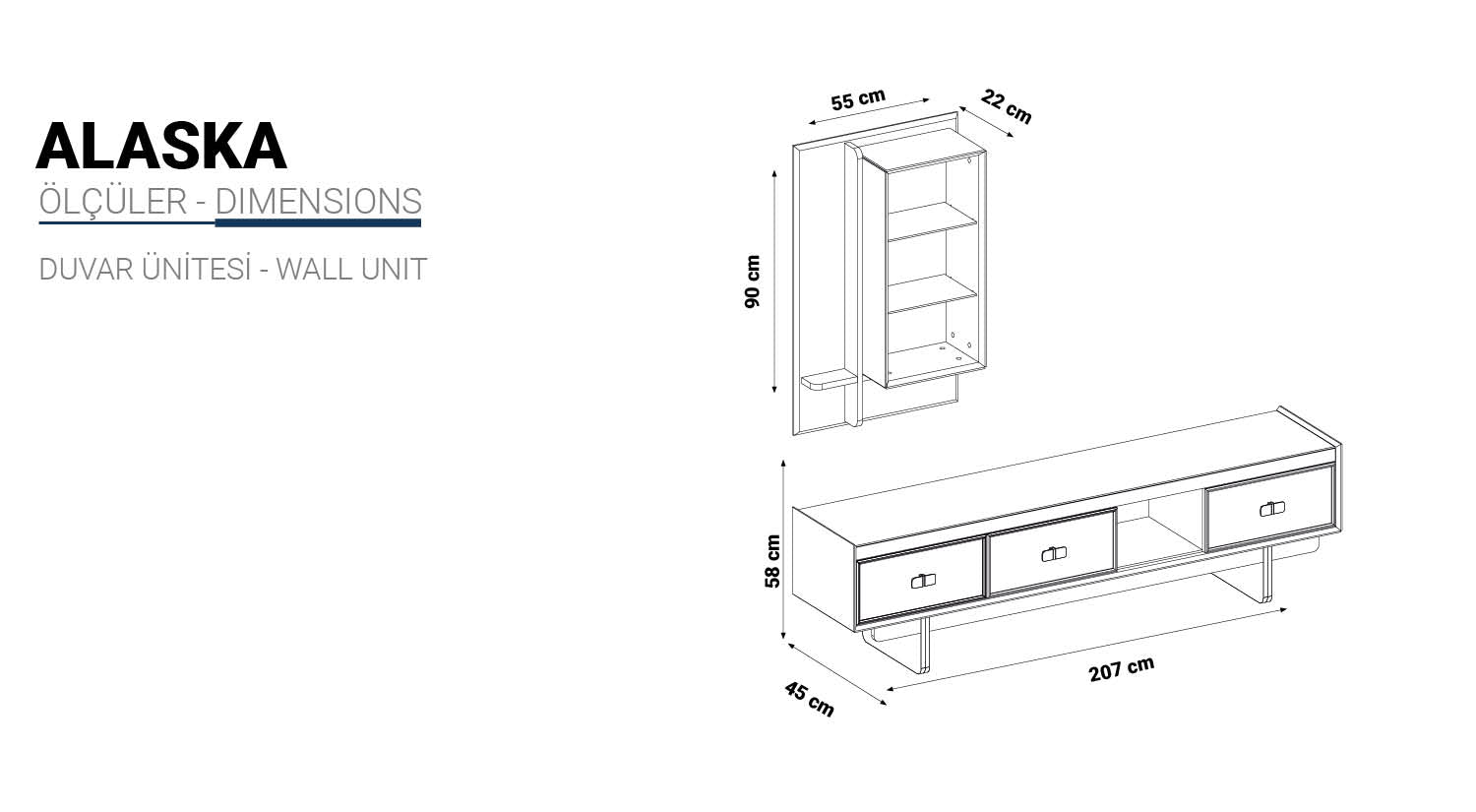 ALASKA ТВ ШКАФ