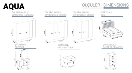 AQUA Спален комплект