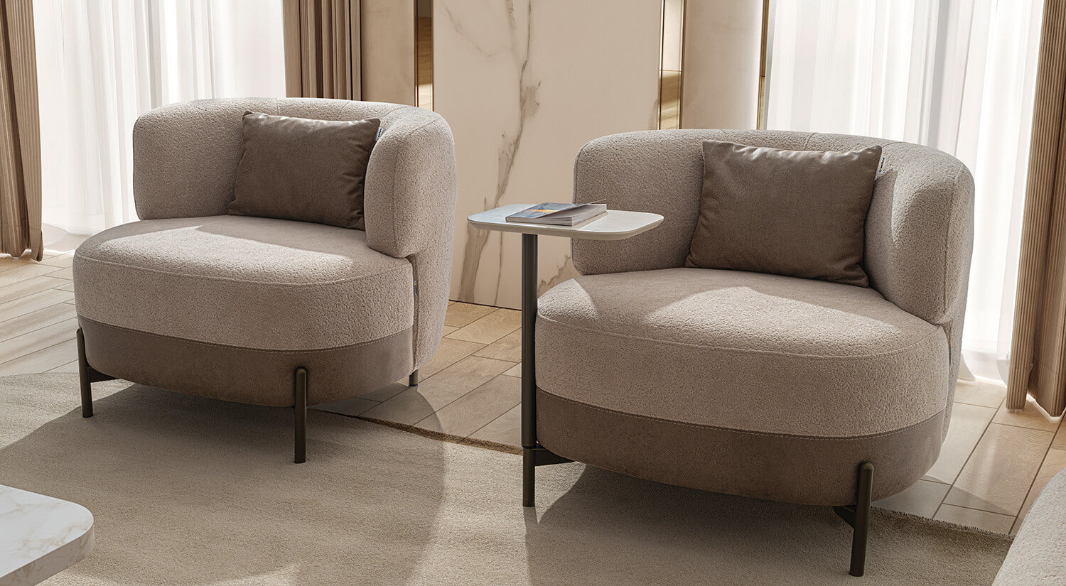 ASSOS Sofa set 3+3+1