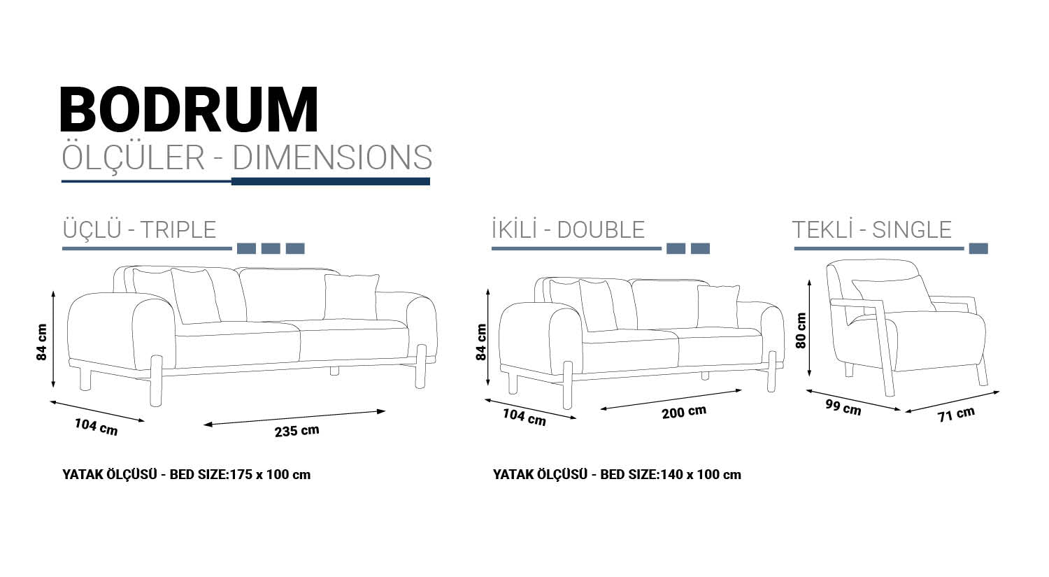 Холова гарнитура BODRUM 3+3+1