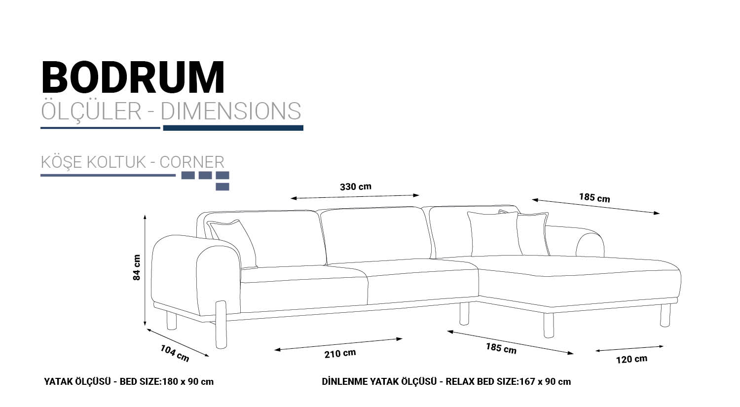 BODRUM Ъглов диван