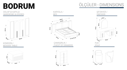 BODRUM Спален комплект