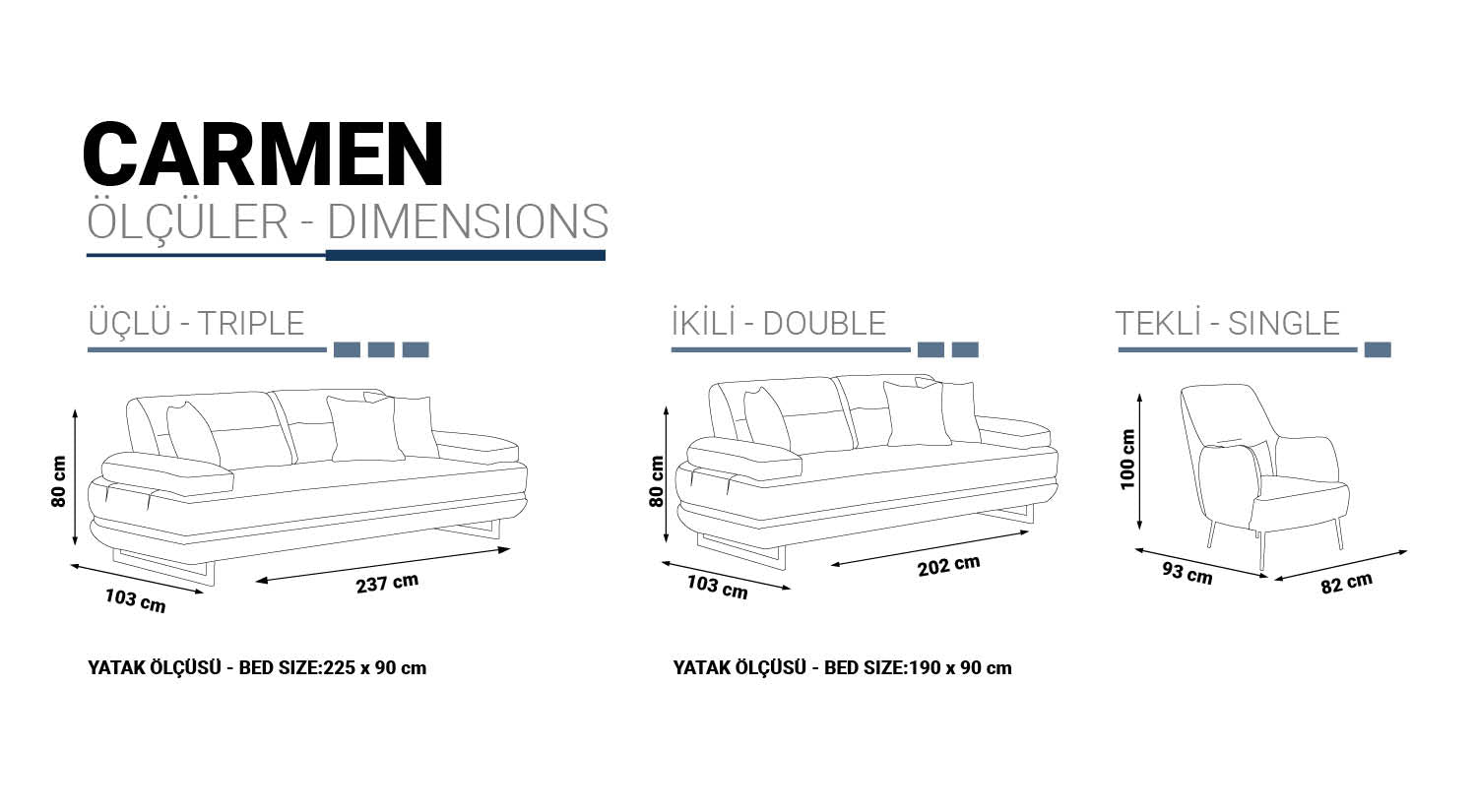 Холова гарнитура CARMEN 3+3+1