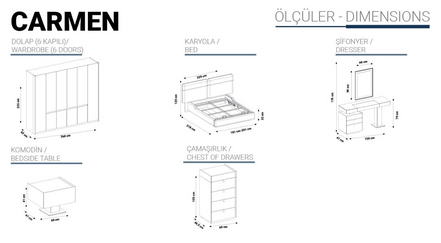 CARMEN Спален комплект