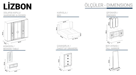 LIZBON Спален комплект 