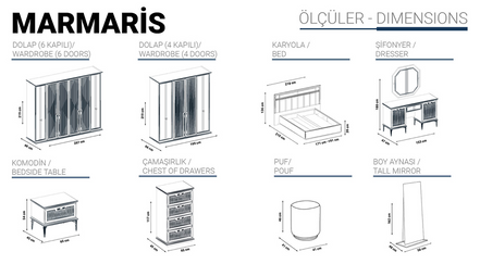 MARMARIS Спален комплект