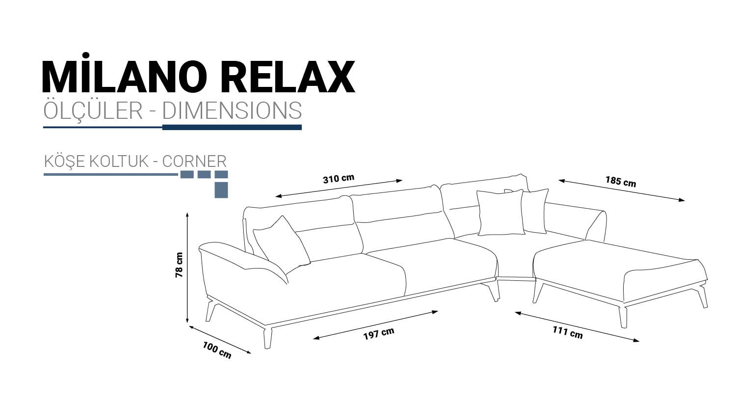 MILANO RELAX Ъглов диван 