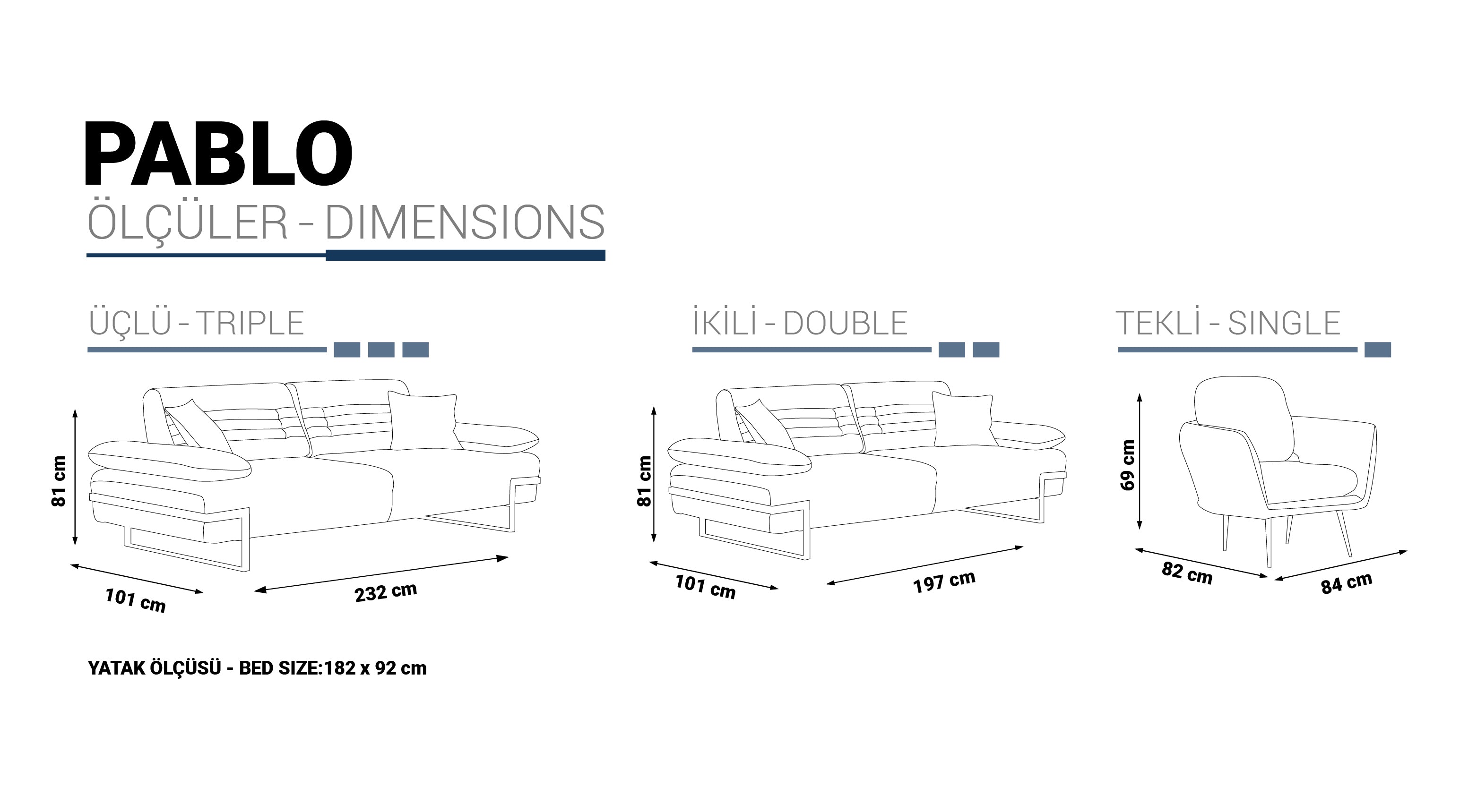 Холова гарнитура PABLO 3+3+1 