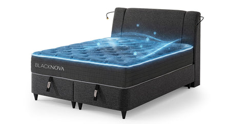 BLACK NOVA BED + BLACK NOVA MATTRESS