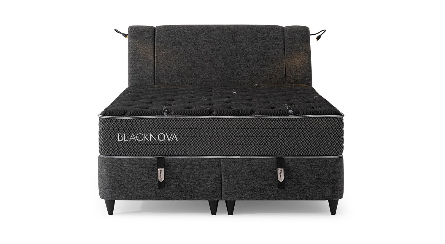 BLACK NOVA BED + BLACK NOVA MATTRESS