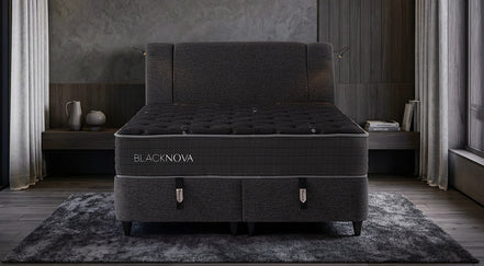 BLACK NOVA BED + BLACK NOVA MATTRESS