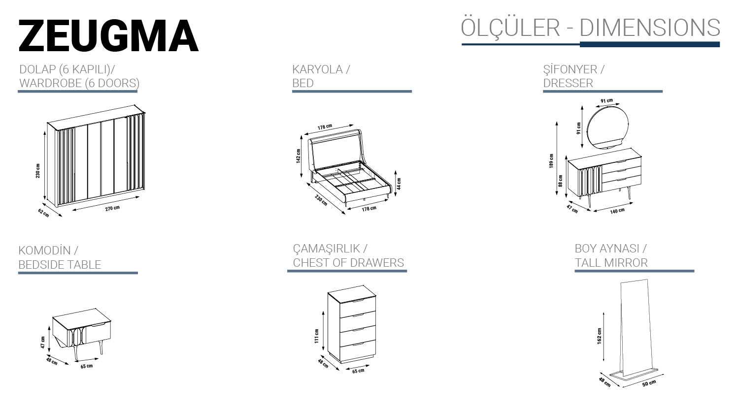 ZEUGMA Спален комплект 